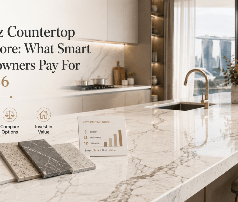 Quartz Countertop Singapore: What Smart Homeowners Pay For In 2026 Quartz Countertop Singapore